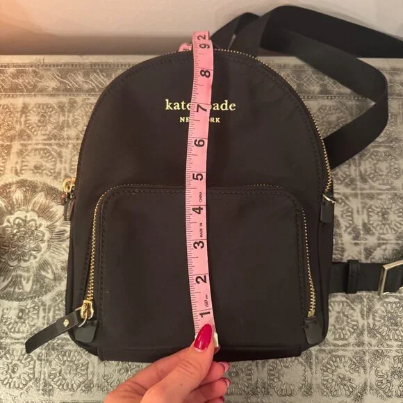 Kate Spade Black Nylon Mini Backpack - Picture 11 of 13